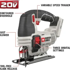 PORTER-CABLE 20V MAX Jig Saw, Tool Only (PCC650B)
