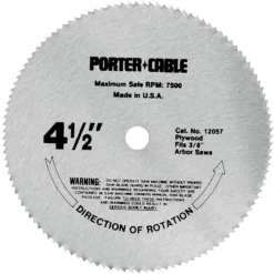 Porter-Cable 4-1/2-Inch Circular Saw Blade, Plywood Cutting, 120-Tooth (12057)