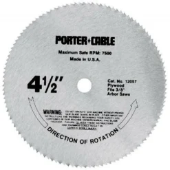 PORTER-CABLE 4-1/2-Inch Circular Saw Blade, Plywood Cutting, 120-Tooth (12057)
