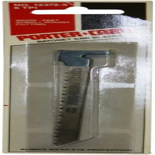 PORTER-CABLE 12372-5 4-1/4-Inch 6 TPI Wood Cutting Hook-Shank Bayonet Saw Blade (5-Pack) 1 PORTER-CABLE 12372-5 4-1/4-Inch 6 TPI Wood Cutting Hook-Shank Bayonet Saw Blade (5-Pack)
