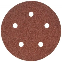PORTER-CABLE 735500625 5-Inch 5-Hole Hook and Loop 60 Grit Sanding Discs (25-Pack)