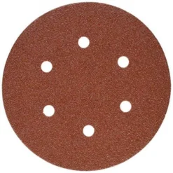 PORTER-CABLE 736600625 6-Inch 6-Hole Hook and Loop 60 Grit Sanding Discs (25-Pack)