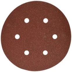 PORTER-CABLE 736600825 6-Inch 6-Hole Hook and Loop 80 Grit Sanding Discs (25-Pack)