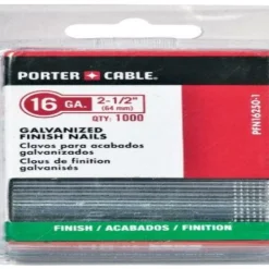 PORTER-CABLE PFN16250-1 2-1/2-Inch, 16 Gauge Finish Nails (1000-Pack)