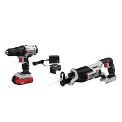 PORTER-CABLE 20V MAX Cordless Drill Combo Kit with Reciprocating Saw, 2-Tool (PCCK603L2)