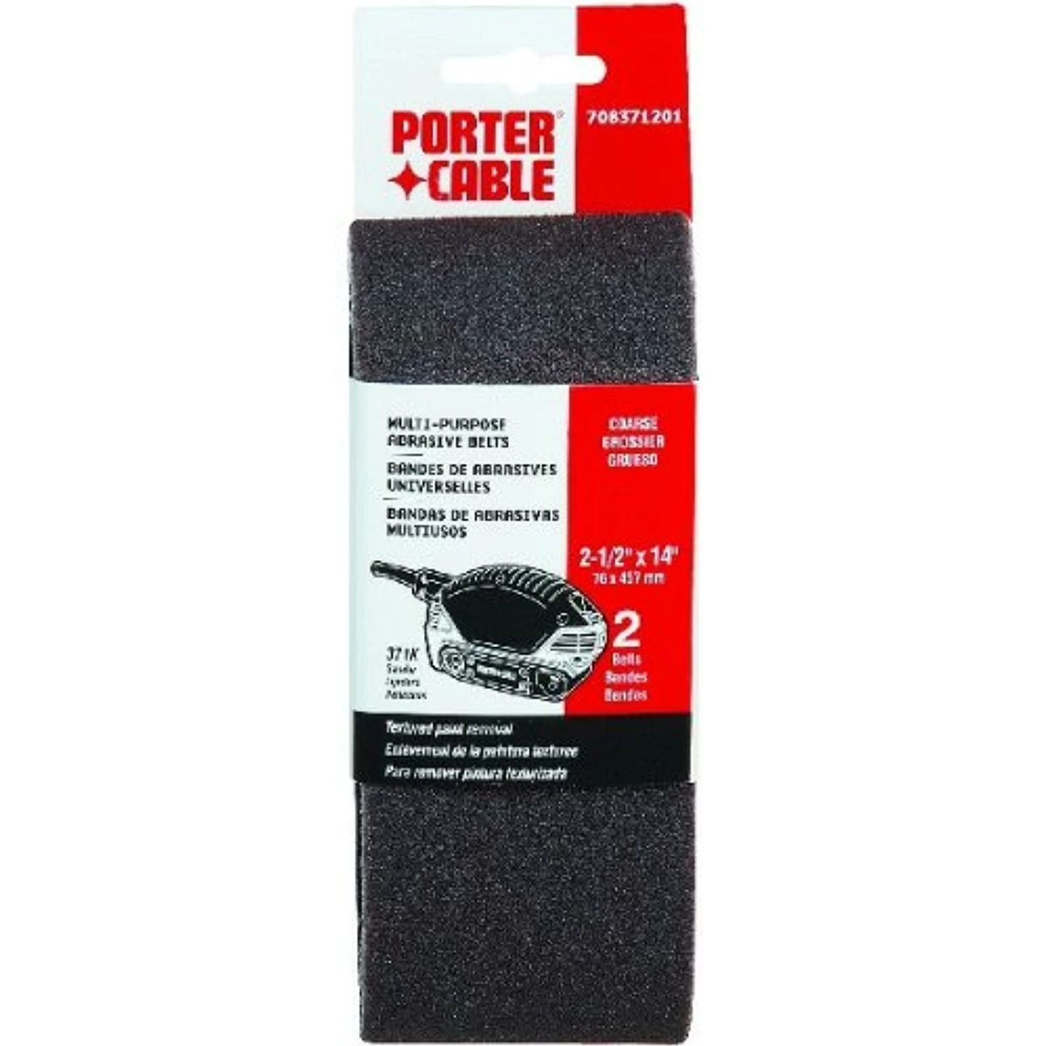 Porter-Cable black decker/ porter cable 712401002 2-1/2'' x 14'' sanding belts 2 Porter-Cable black decker/ porter cable 712401002 2-1/2'' x 14'' sanding belts - Image 2